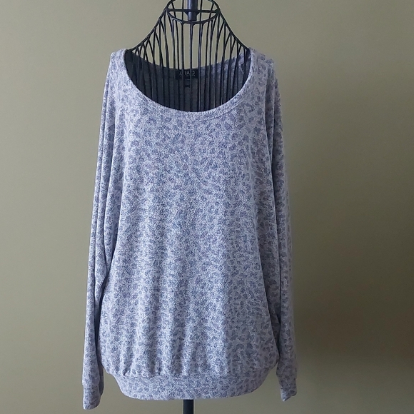 Buffalo David Bitton Tops - Buffalo David Bitton Gray Patterned Sweatshirt